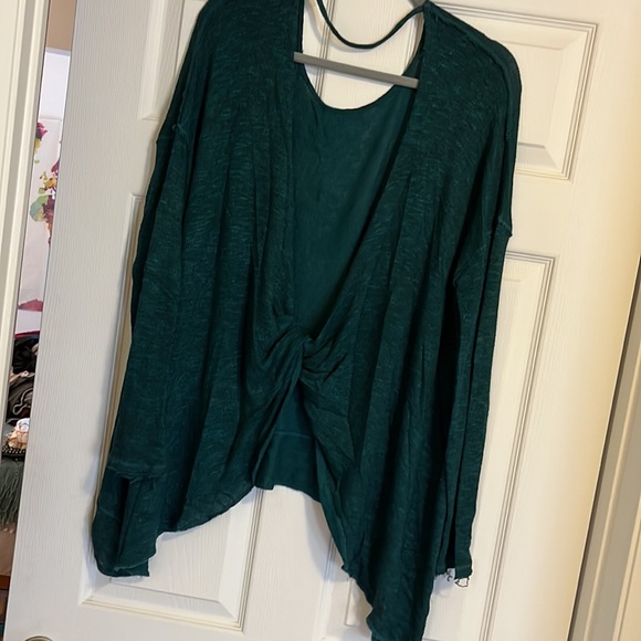 Free People Shadow oversize hacci open back top - Picture 5 of 5